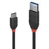 LINDY 36915 0.5m USB 3.1 Typ C an A Kabel 3A, Black Line Produktbild-Vorschau 3