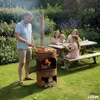 ASH® - Sonnenuntergang - Gartenkamin mit BBQ - Cortenstahl Produktbild-Vorschau 2