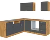 Held Möbel Winkelküche ohne Geräte Sorrento 210 cm Produktbild-Vorschau 3