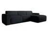 AX LIVING Canapé en L Didim mini gris foncé, 310 cm de Voir les images du produit 3