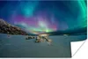 MuchoWow® Poster Nordlicht - Schnee - Farben 30x20 cm - Produktbild-Vorschau 1