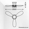Briloner Ventilateur de plafond télécommande Ø60x19cm 15W Voir les images du produit 5