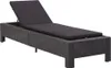 vidaXL Lehátko s vankúšom Black Poly Rattan Náhľad obrázku produktu 8