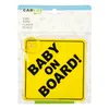 Carkids firma Baby on board! Inglese 12,5 giallo Anteprima dell’immagine prodotto 1