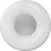 A top-down view of a white, circular LED ceiling light with a central frosted diffuser. Produktbild-Vorschau