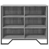 vidaXL Príborník Grey Sonoma 91x35,5x74,5 cm Materiál na Náhľad obrázku produktu 4
