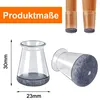 Möbelgleiter 23x30 mm – 32 Stück Filz-Silikon-Pads für Produktbild-Vorschau 5