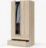 Garderobe Burbank, Schlafzimmerschrank mit 2 Türen und 2 Produktbild-Vorschau 5