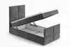 AX LIVING Boxspringbett Schwarz Aleyna Bett 90 x 200 mit Produktbild-Vorschau 3