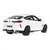 A white BMW X6 M toy car is shown from a rear-quarter angle against a white background. Podgląd zdjęcia produktu