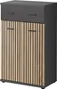 Flurwand DELAN 2 – anthrazit / Eiche artisan Produktbild-Vorschau 2