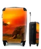MuchoWow® Koffer Handgepäck Trolley Rollkoffer Kleine Produktbild-Vorschau 1