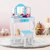 DREAMADE Kinder-Schminktisch mit Hocker, Frisiertisch aus Produktbild-Vorschau 3