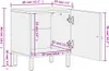 vidaXL Nachttisch 40x33x46 cm Massivholz Mango Produktbild-Vorschau 8