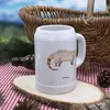 Mr. & Mrs. Panda Bier Humpen Nasenbär - Weiß - Geschenk, Produktbild-Vorschau 3