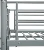 vidaXL Poschodová posteľ Grey Metal 90 × 200 cm Náhľad obrázku produktu 4