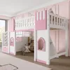 Merax Etagenbett Hochbett 90x200 cm, mit Stauraumtreppe und Produktbild-Vorschau 3