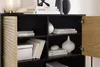 SalesFever Highboard | 4 Türen, 1 offenes Fach | MDF Eiche Produktbild-Vorschau 8