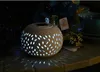 Biały Ceramiczny Świecznik z Solarną Lampą LED Zmieniającą Podgląd zdjęcia produktu 2