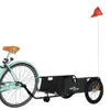 vidaXL Príves na bicykel čierny Oxford tkanina a železo Náhľad obrázku produktu 3