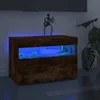 vidaXL TV-Schrank mit LED-Leuchten Räuchereiche 60x35x40 cm Produktbild-Vorschau 2