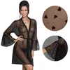 Passion Lovelia Peignoir - Black L/Xl Produktbild-Vorschau 7