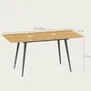 Rozťahovací jedálenský stôl HOMCOM 120/160 x 75 cm, Náhľad obrázku produktu 3