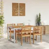vidaXL Gartentisch Grau 140 x 80 x 75 cm Massivholz Akazie Produktbild-Vorschau 4