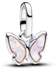 Pandora Me Mini-Charm-Anhänger Rosa Schmetterling Silber Produktbild-Vorschau 1