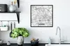 MuchoWow® Gerahmtes Poster Karte - Deutschland - Stadtplan Produktbild-Vorschau 3