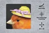 MuchoWow® Mauspad Mousepad Vogel - Hut - Orange 30x30 cm - Produktbild-Vorschau 2