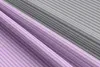 Bettwäsche Set 135x200 cm in Lila Grau mit Streifenmuster Produktbild-Vorschau 4