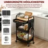 Rollwagen, Küchenwagen, 2 Metallgitterablagen und 1 Produktbild-Vorschau 5