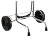 Close-up of the base of a shopping trolley with two wheels and a handle. Anteprima dell’immagine prodotto