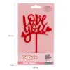 Tortendekoration Love You 5 x 13 x 20 cm Produktbild-Vorschau 2