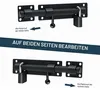 Schuifgrendel met slotgat, roestvrij staal, zwart, 180 mm Productafbeelding-voorbeeld 3
