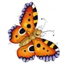 A cartoon illustration of a butterfly. Produktbild-Vorschau