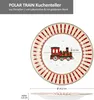 4x Polární vlak dortový talíř 4 osoby porcelánový dezertní Náhled obrázku produktu 5