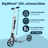 HUDORA BigWheel 205: Scooter con ruote grandi, realizzato Anteprima dell’immagine prodotto 3