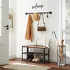 An entryway with a coat rack, shoe bench, and umbrella stand. Produktbild-Vorschau