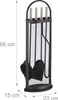 Relaxdays Kaminbesteck modern, Kamingarnitur Set 5 teilig, Produktbild-Vorschau 4