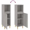 vidaXL Badschrank Grau Sonoma 30x30x100 cm Holzwerkstoff Produktbild-Vorschau 10