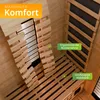 Artsauna Infrarotkabine Kiruna90 Premium - Vollspektrum- & Produktbild-Vorschau 6