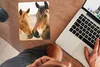 MuchoWow® Mauspad Mousepad Pferd - Strand - Tiere 19x23 cm Produktbild-Vorschau 3