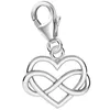 Unendlichkeit Charm Anhänger mit Herz für Ewige Liebe I Echtschmuck Produktbild-Vorschau