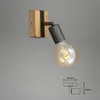 Spot mural vintage BRILONER LEUCHTEN WOOD BASIC, 25 W, Voir les images du produit 7