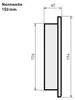 Raik Basic Blindkappe 150mm schwarz für Rauchrohr / Produktbild-Vorschau 3