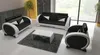 Ledersofa Sofa + USB Sofa 3 Sitzer Relaxcouch mit Produktbild-Vorschau 1