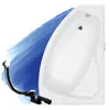 Wanna Akrylowa Zestaw 4w1 Asymetryczna 130x85 Prawa Biała + Podgląd zdjęcia produktu 2