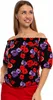 Moraj | Bluse Off-shoulder - Größe M - Blumenmuster - Produktbild-Vorschau 2